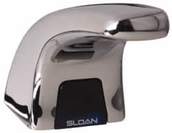 Sloan Valve Co. - Chrome Single Hole Pedestal Electronic & Sensor Faucet without Mixer - Powered by 6 VAC, Standard Spout - Makers Industrial Supply