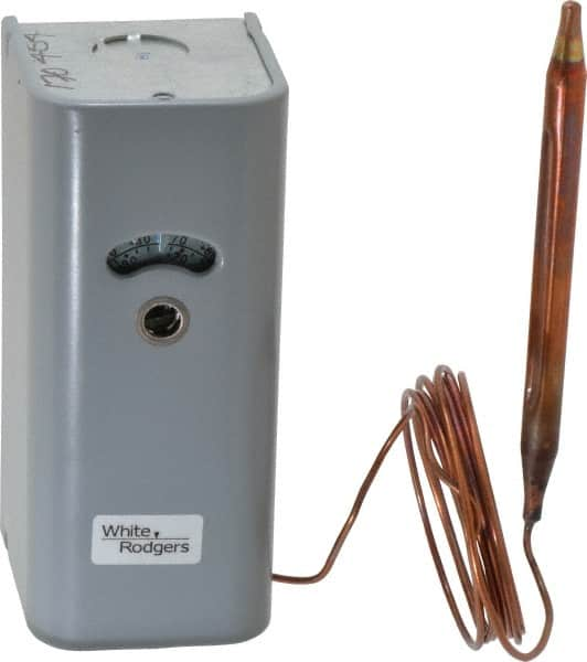 White-Rodgers - Refrigeration Temperature Controls Capillary Length: 5 Ft. Differential: Adjustable 3.5 to 40 F - Makers Industrial Supply