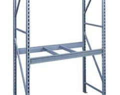 Tennsco - 10,000 Lb Capacity Bulk Storage Welded Rack End - 1-3/4" Wide x 72" High x 24" Deep x 1-3/4" Thick, Medium Gray - Makers Industrial Supply