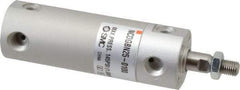 SMC PNEUMATICS - 1" Bore Double Acting Air Cylinder - 1/8 Port, 5/16-24 Rod Thread, 140 Max psi, 40 to 140°F - Makers Industrial Supply