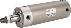 SMC PNEUMATICS - 2" Bore Double Acting Air Cylinder - 1/4 Port, 1/2-20 Rod Thread, 140 Max psi, 40 to 140°F - Makers Industrial Supply