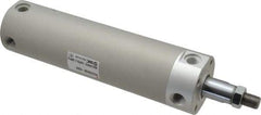 SMC PNEUMATICS - 2" Bore Double Acting Air Cylinder - 1/4 Port, 1/2-20 Rod Thread, 140 Max psi, 40 to 140°F - Makers Industrial Supply