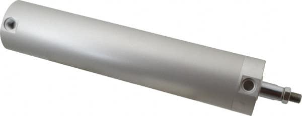 SMC PNEUMATICS - 2-1/2" Bore Double Acting Air Cylinder - 1/4 Port, 1/2-20 Rod Thread, 140 Max psi, 40 to 140°F - Makers Industrial Supply