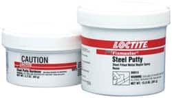 Loctite - 25 Lb Kit Gray Epoxy Resin Putty - 203°F Max Operating Temp, 6 hr Full Cure Time, Series 135 - Makers Industrial Supply