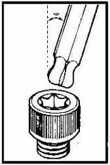 Bondhus - 3-3/8" OAL T15 Torx Key - Makers Industrial Supply