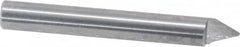 Onsrud - 60° Incl Angle, 1/4" Shank Diam, 2" OAL, 0.04" Cut Diam, Conical Engraving Cutter - 1/2" LOC, 0.04" Tip Diam, 1 Flute, Right Hand Cut, Solid Carbide, Uncoated - Makers Industrial Supply