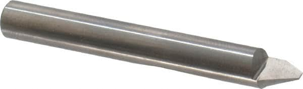 Onsrud - 60° Incl Angle, 1/4" Shank Diam, 2" OAL, 0.09" Cut Diam, Conical Engraving Cutter - 1/2" LOC, 0.09" Tip Diam, 1 Flute, Right Hand Cut, Solid Carbide, Uncoated - Makers Industrial Supply