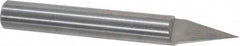 Onsrud - 30° Incl Angle, 1/4" Shank Diam, 2" OAL, 0.005" Cut Diam, Conical Engraving Cutter - 1/2" LOC, 0.005" Tip Diam, 1 Flute, Right Hand Cut, Solid Carbide, Uncoated - Makers Industrial Supply