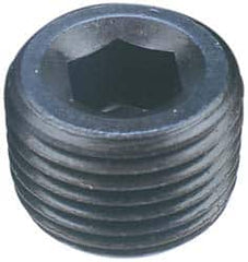 Made in USA - 1-1/4-11-1/2, 1-1/4" OAL, Alloy Steel Socket Pressure Plug - Makers Industrial Supply