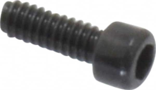 Value Collection - #0-80 UNF Hex Socket Drive, Socket Cap Screw - Alloy Steel, Black Oxide Finish, Fully Threaded, 3/16" Length Under Head - Makers Industrial Supply