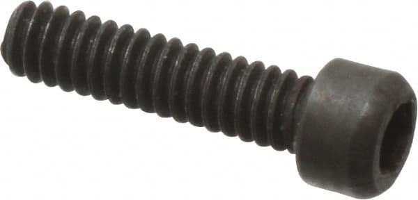 Value Collection - #0-80 UNF Hex Socket Drive, Socket Cap Screw - Alloy Steel, Black Oxide Finish, Fully Threaded, 1/4" Length Under Head - Makers Industrial Supply