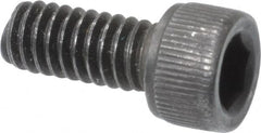 Value Collection - #8-32 UNC Hex Socket Drive, Socket Cap Screw - Alloy Steel, Black Oxide Finish, Fully Threaded, 3/8" Length Under Head - Makers Industrial Supply