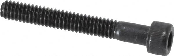 Value Collection - #8-32 UNC Hex Socket Drive, Socket Cap Screw - Alloy Steel, Black Oxide Finish, Fully Threaded, 1-1/4" Length Under Head - Makers Industrial Supply