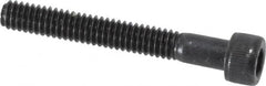 Value Collection - #8-32 UNC Hex Socket Drive, Socket Cap Screw - Alloy Steel, Black Oxide Finish, Fully Threaded, 1-1/4" Length Under Head - Makers Industrial Supply