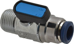 Aignep USA - 3/8" Pipe, 3/8 Thread, Full Port, Brass Standard Ball Valve - Makers Industrial Supply