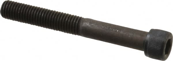 Value Collection - 1/4-28 UNF Hex Socket Drive, Socket Cap Screw - Alloy Steel, Black Oxide Finish, Partially Threaded, 2" Length Under Head - Makers Industrial Supply