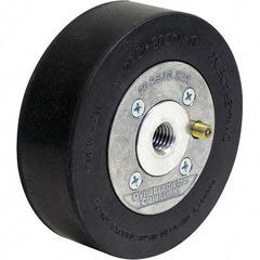 Dynabrade - 5" Wheel OD, 1-1/2" Wheel Width, 4,500 RPM, Aluminum, Pneumatic Wheel with Hub - 15-1/2" Long x 1-1/2" Wide, 5/8" Wheel Arbor Hole, For Use with 13214 & 13523 Dynastraight Air-Powered Abrasive Finishing Tools - Makers Industrial Supply