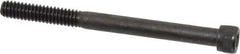 Value Collection - 1/4-20 UNC Hex Socket Drive, Socket Cap Screw - Alloy Steel, Black Oxide Finish, Partially Threaded, 3" Length Under Head - Makers Industrial Supply