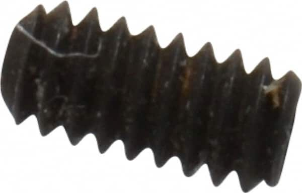 Value Collection - #0-80 UNF, 1/8" OAL, Cup Point Set Screw - Grade 8 Alloy Steel, 0.028" Key - Makers Industrial Supply