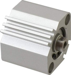 SMC PNEUMATICS - 3/8" Stroke x 1" Bore Double Acting Air Cylinder - 10-32 Port, 1/4-28 Rod Thread, 145 Max psi, 15 to 160°F - Makers Industrial Supply