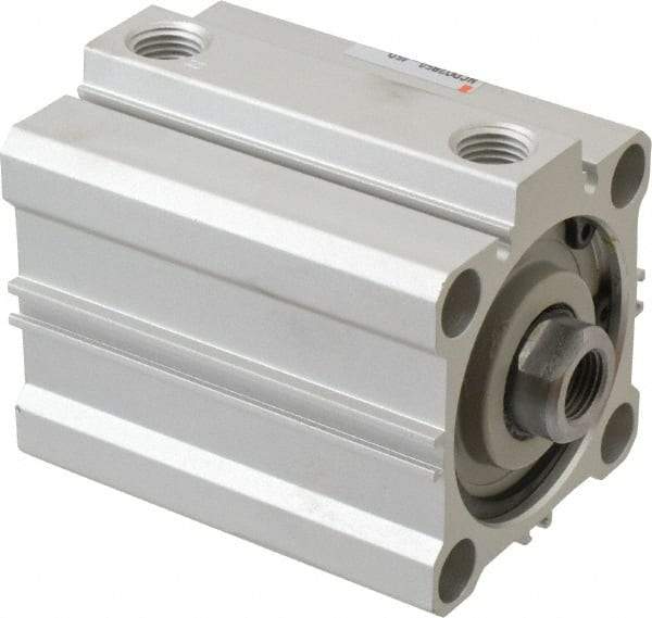 SMC PNEUMATICS - 1-3/4" Stroke x 2" Bore Double Acting Air Cylinder - 1/4 Port, 1/2-20 Rod Thread, 145 Max psi, 15 to 160°F - Makers Industrial Supply