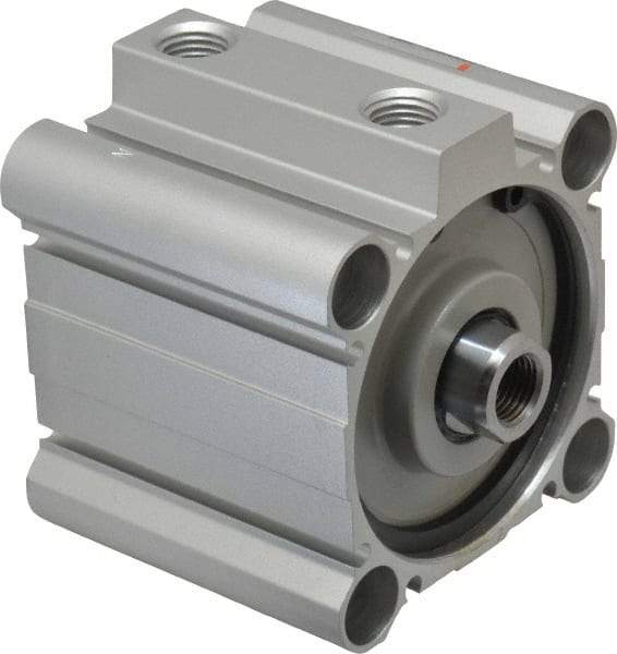 SMC PNEUMATICS - 1" Stroke x 2-1/2" Bore Double Acting Air Cylinder - 1/4 Port, 1/2-20 Rod Thread, 145 Max psi, 15 to 160°F - Makers Industrial Supply