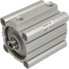 SMC PNEUMATICS - 1-15/16" Stroke x 2-1/2" Bore Double Acting Air Cylinder - 1/4 Port, 1/2-20 Rod Thread, 145 Max psi, 15 to 160°F - Makers Industrial Supply