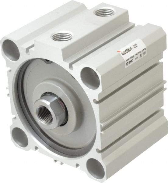 SMC PNEUMATICS - 1" Stroke x 3-1/4" Bore Double Acting Air Cylinder - 3/8 Port, 5/8-18 Rod Thread, 145 Max psi, 15 to 160°F - Makers Industrial Supply