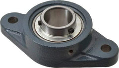 Value Collection - 1-3/16" ID, 3-5/32" OAW x 5-13/16" OAL x 3-5/32" OAH 2-Bolt High Temperature Flange Bearing - 2,500 Lb Static Cap, 4,300 Lb Dyn Cap, 4.594" Btw Mnt Hole Ctrs, 45/64" Base-to-Ctr Ht, Cast Iron - Makers Industrial Supply