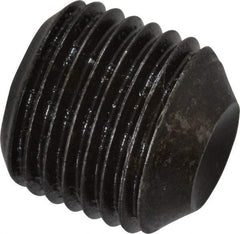 Value Collection - 1/2-20 UNF, 1/2" OAL, Cup Point Set Screw - Grade 8 Alloy Steel, 1/4" Key - Makers Industrial Supply