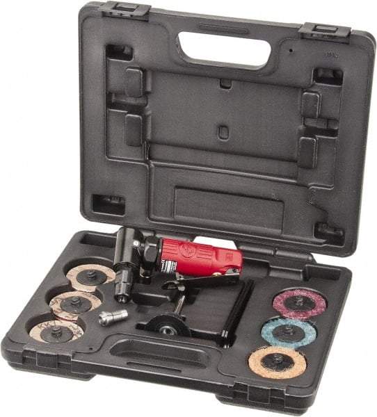 Chicago Pneumatic - 19 Piece, Right Angle Die Grinder Kit - Makers Industrial Supply