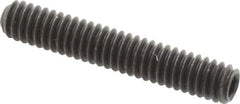 Value Collection - 1/4-20 UNC, 1-1/2" OAL, Cup Point Set Screw - Grade 8 Alloy Steel, 1/8" Key - Makers Industrial Supply