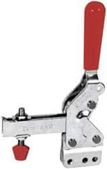 De-Sta-Co - 600 Lb Holding Capacity, Vertical Handle, Manual Hold Down Toggle Clamp - 66° Handle Movement, 75° Bar Opening, U-Bar, Straight Base, Electro-Plated Zinc, Carbon Steel - Makers Industrial Supply