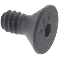 Made in USA - M12x1.75 Metric Coarse Hex Socket Drive, 90° Flat Head Socket Cap Screw - Grade 10.9 Alloy Steel, Black Oxide Finish, Fully Threaded, 55mm Length Under Head - Makers Industrial Supply