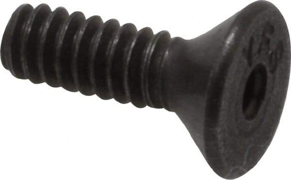 Value Collection - #4-40 UNC Hex Socket Drive, 82° Flat Screw - Alloy Steel, Black Oxide Finish, Fully Threaded, 3/8" OAL - Makers Industrial Supply