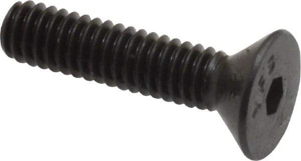 Value Collection - #8-32 UNC Hex Socket Drive, 82° Flat Screw - Alloy Steel, Black Oxide Finish, Fully Threaded, 3/4" OAL - Makers Industrial Supply