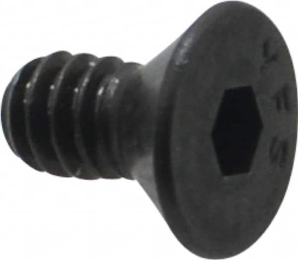 Value Collection - #10-24 UNC Hex Socket Drive, 82° Flat Screw - Alloy Steel, Black Oxide Finish, Fully Threaded, 3/8" OAL - Makers Industrial Supply