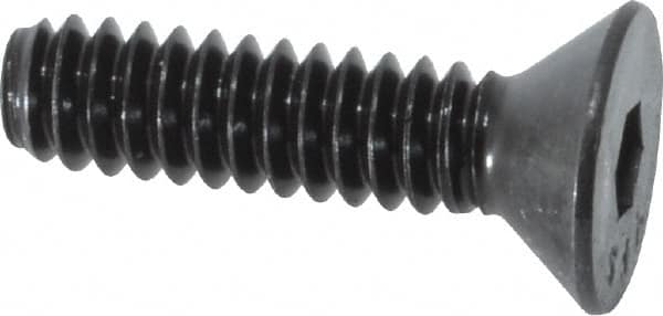 Value Collection - #10-24 UNC Hex Socket Drive, 82° Flat Screw - Alloy Steel, Black Oxide Finish, Fully Threaded, 3/4" OAL - Makers Industrial Supply