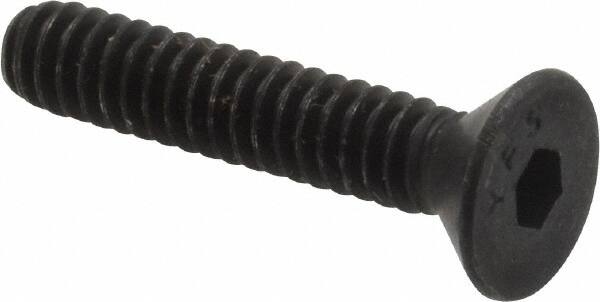 Value Collection - #10-24 UNC Hex Socket Drive, 82° Flat Screw - Alloy Steel, Black Oxide Finish, Fully Threaded, 1" OAL - Makers Industrial Supply