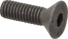 Value Collection - #10-32 UNF Hex Socket Drive, 82° Flat Screw - Alloy Steel, Black Oxide Finish, Fully Threaded, 5/8" OAL - Makers Industrial Supply