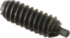 Gibraltar - 6-32, 3/8" Thread Length, 1/16" Plunger Projection, Steel Threaded Spring Plunger - 0.046" Max Plunger Diam, 0.5 Lb Init End Force, 3.5 Lb Final End Force - Makers Industrial Supply