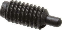 Gibraltar - 5/16-18, 5/8" Thread Length, 3/16" Plunger Projection, Steel Threaded Spring Plunger - 0.135" Max Plunger Diam, 0.5 Lb Init End Force, 10 Lb Final End Force - Makers Industrial Supply