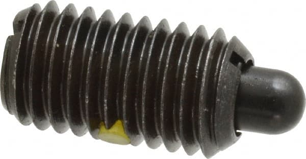 Gibraltar - 5/8-11, 1-1/8" Thread Length, 5/16" Plunger Projection, Steel Threaded Spring Plunger - Makers Industrial Supply