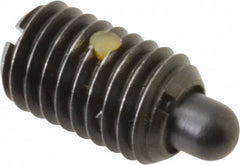 Gibraltar - 1/2-13, 13/16" Thread Length, 1/4" Plunger Projection, Steel Threaded Spring Plunger - 1/4" Max Plunger Diam, 2.5 Lb Init End Force, 15 Lb Final End Force - Makers Industrial Supply