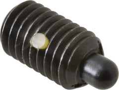 Gibraltar - 1/2-13, 13/16" Thread Length, 1/4" Plunger Projection, Steel Threaded Spring Plunger - 1/4" Max Plunger Diam, 1.7 Lb Init End Force, 8.5 Lb Final End Force - Makers Industrial Supply