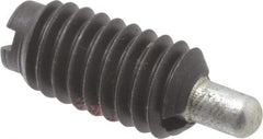 Gibraltar - 5/16-18, 5/8" Thread Length, 3/16" Plunger Projection, Steel Threaded Spring Plunger - 0.135" Max Plunger Diam, 0.5 Lb Init End Force, 4.5 Lb Final End Force - Makers Industrial Supply