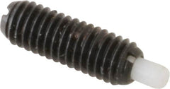 Gibraltar - 10-32, 9/16" Thread Length, 1/8" Plunger Projection, Steel Threaded Spring Plunger - 0.093" Max Plunger Diam, 0.5 Lb Init End Force, 5 Lb Final End Force - Makers Industrial Supply