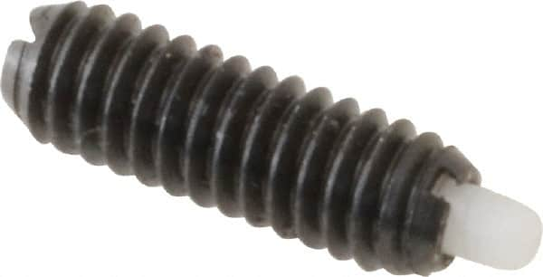 Gibraltar - 8-32, 1/2" Thread Length, 3/32" Plunger Projection, Steel Threaded Spring Plunger - 0.07" Max Plunger Diam, 0.5 Lb Init End Force, 2 Lb Final End Force - Makers Industrial Supply