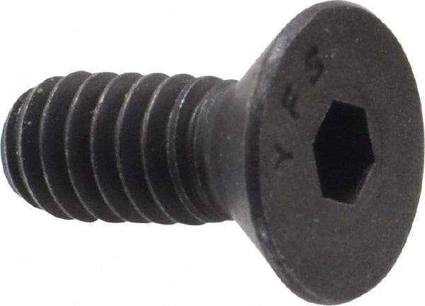 Value Collection - 1/4-20 UNC Hex Socket Drive, 82° Flat Screw - Alloy Steel, Black Oxide Finish, Fully Threaded, 5/8" OAL - Makers Industrial Supply