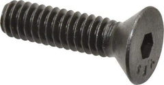 Value Collection - 1/4-20 UNC Hex Socket Drive, 82° Flat Screw - Alloy Steel, Black Oxide Finish, Fully Threaded, 1" OAL - Makers Industrial Supply